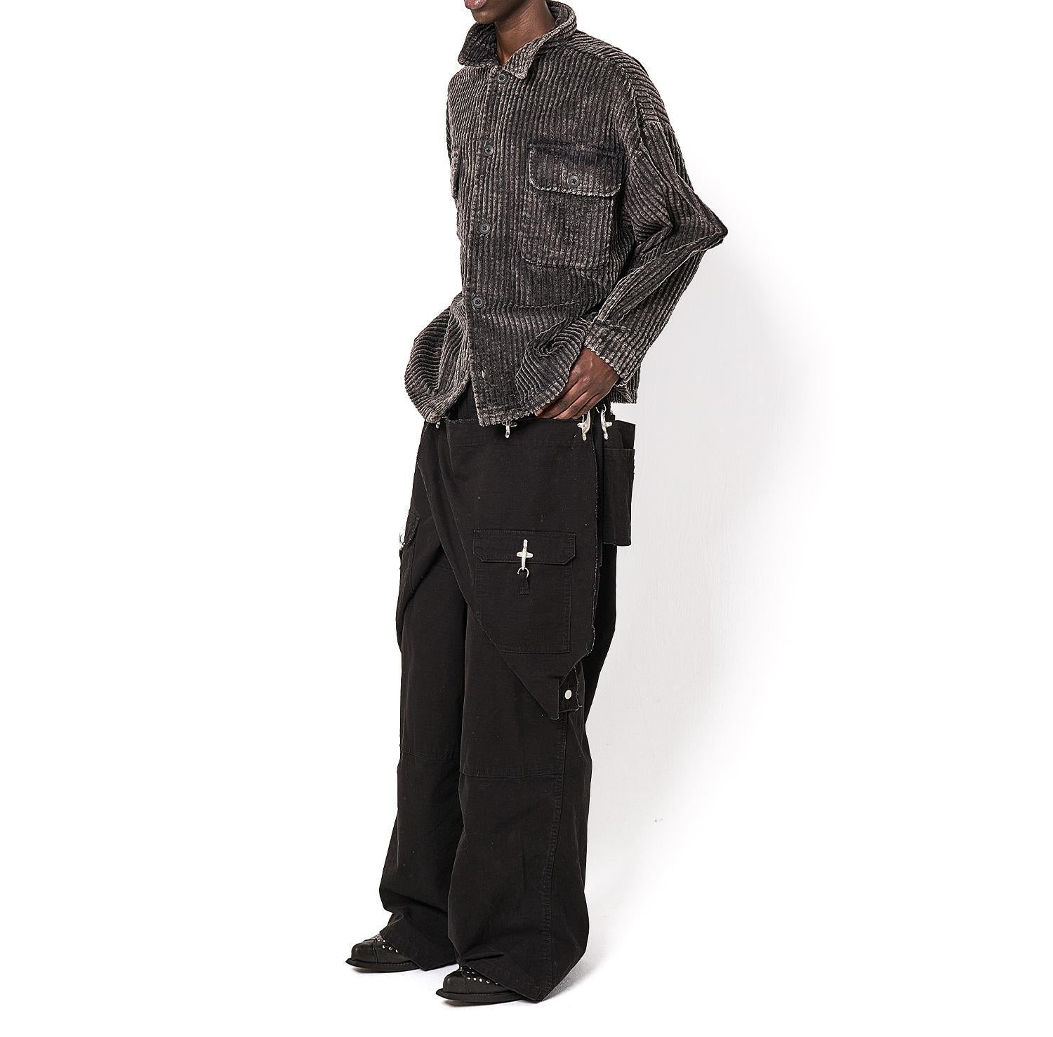 DankeSchon/ダンケシェーン/RIPSTOP EPRON CARGO PANTS ブラック