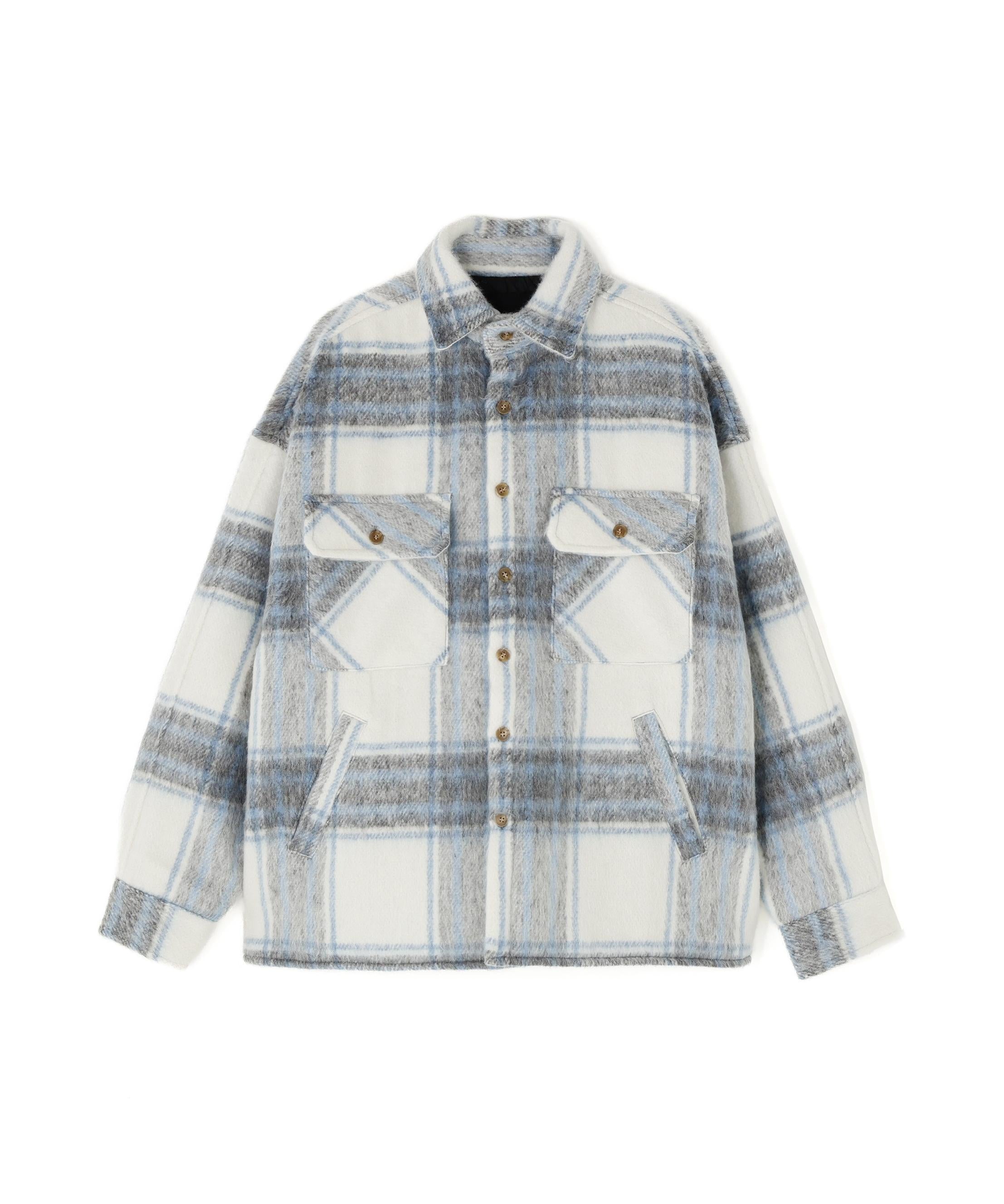 FR(13)NDS/フレンズ/Shaggy Check BLOUSON ブルー