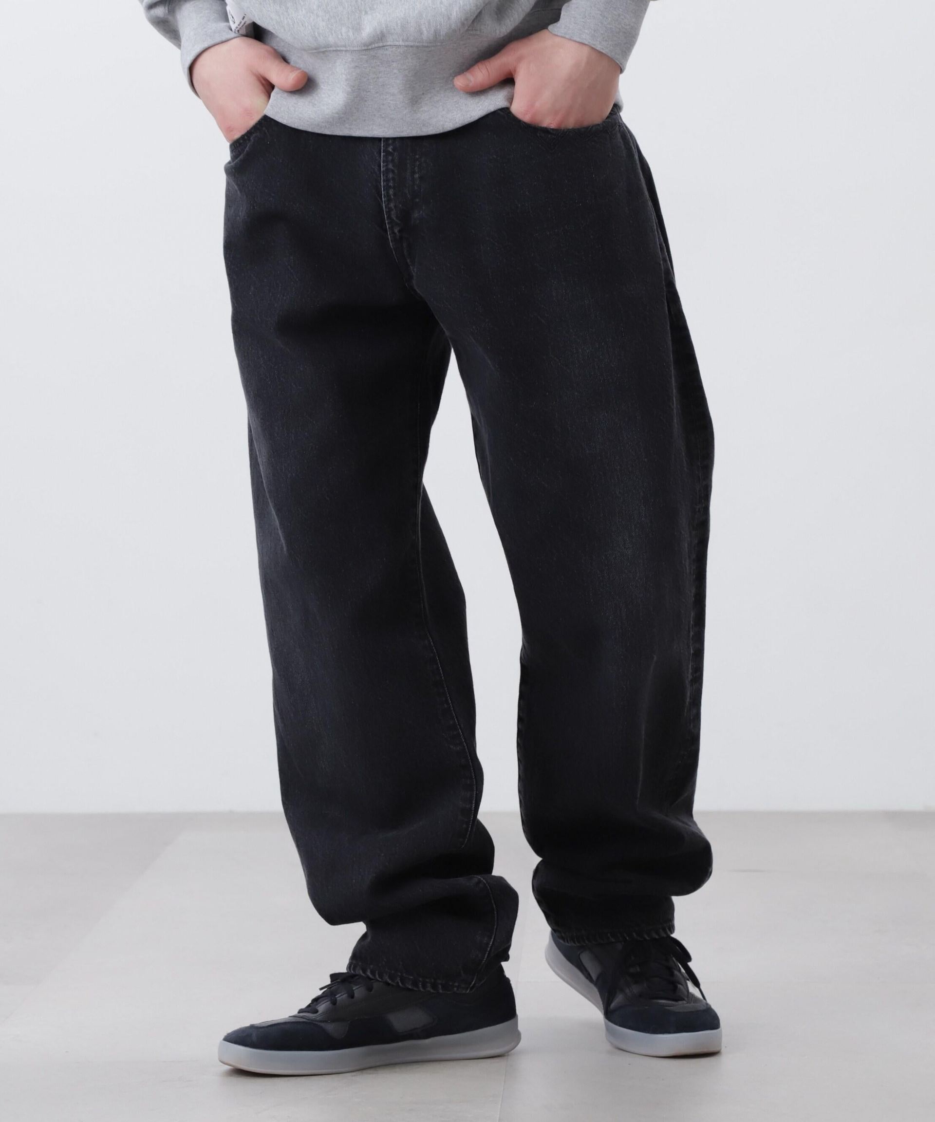 MANASTASH/マナスタッシュ/MS DENIM SKATE> PANTS/デニムスケートパンツ ブラックユーズド1