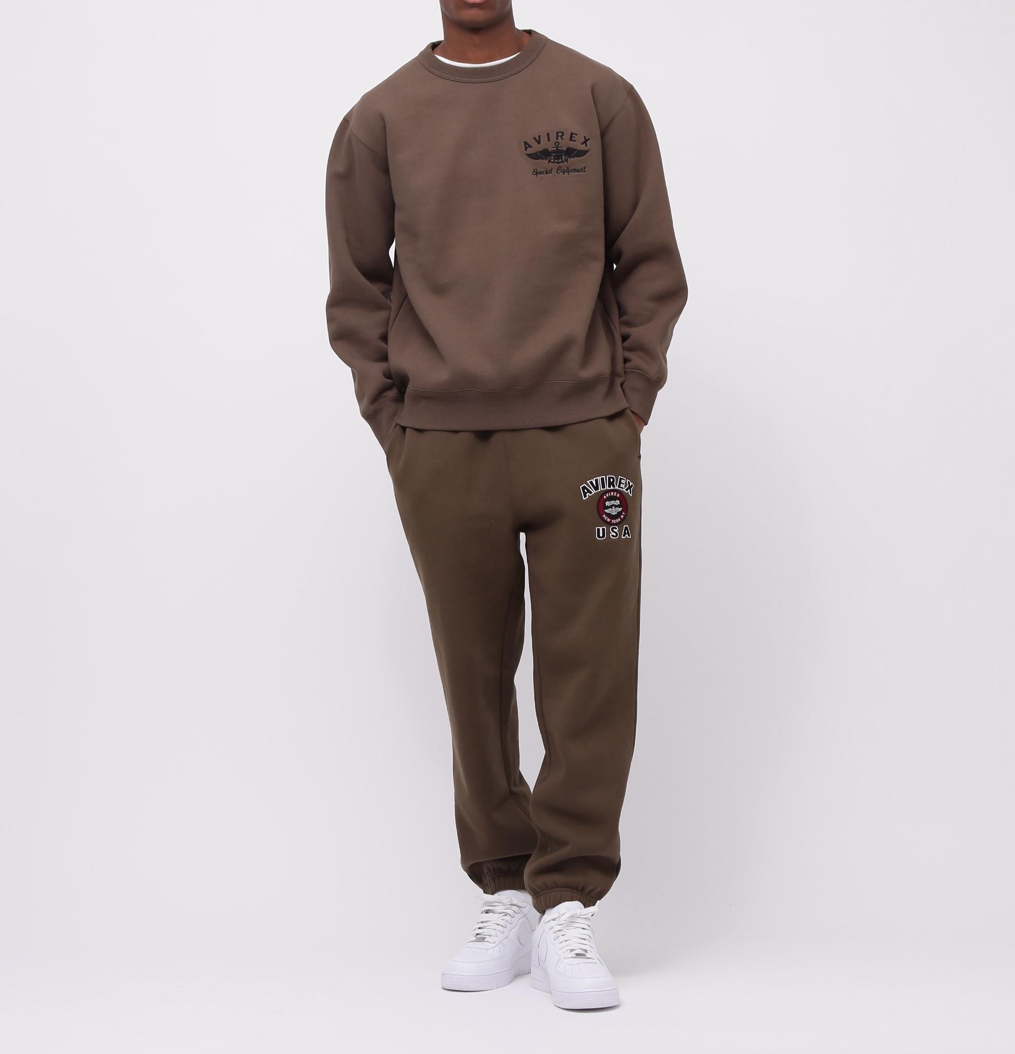VARSITY LOGO CREW NECK SWEAT /バーシティ ロゴ クルーネック スウェ オリーブ
