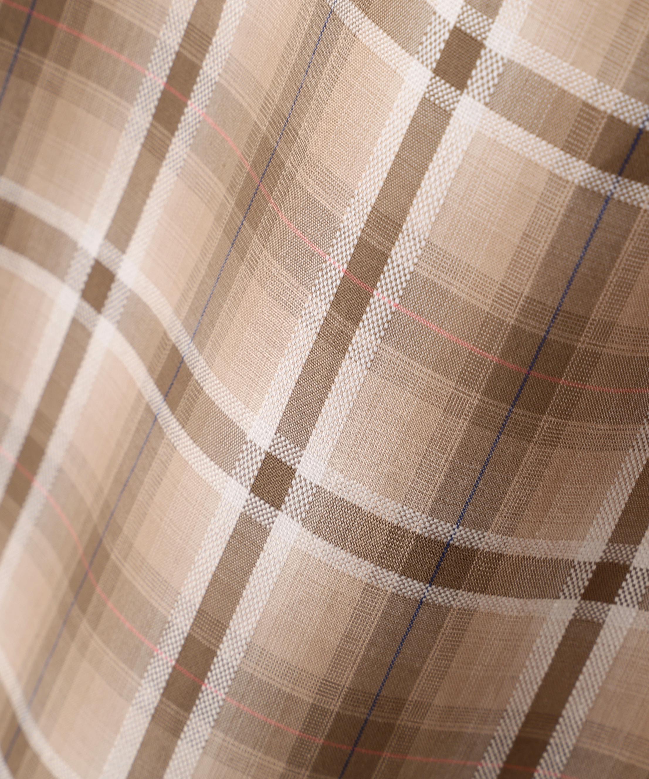 ◆オリジナル先染めチェックタックスカート ベージュチェック3