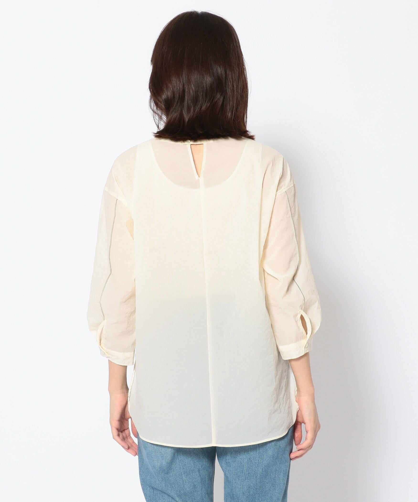 D>OIT RELLO(ドロイトベロ)シアーブラウス アイボリー2