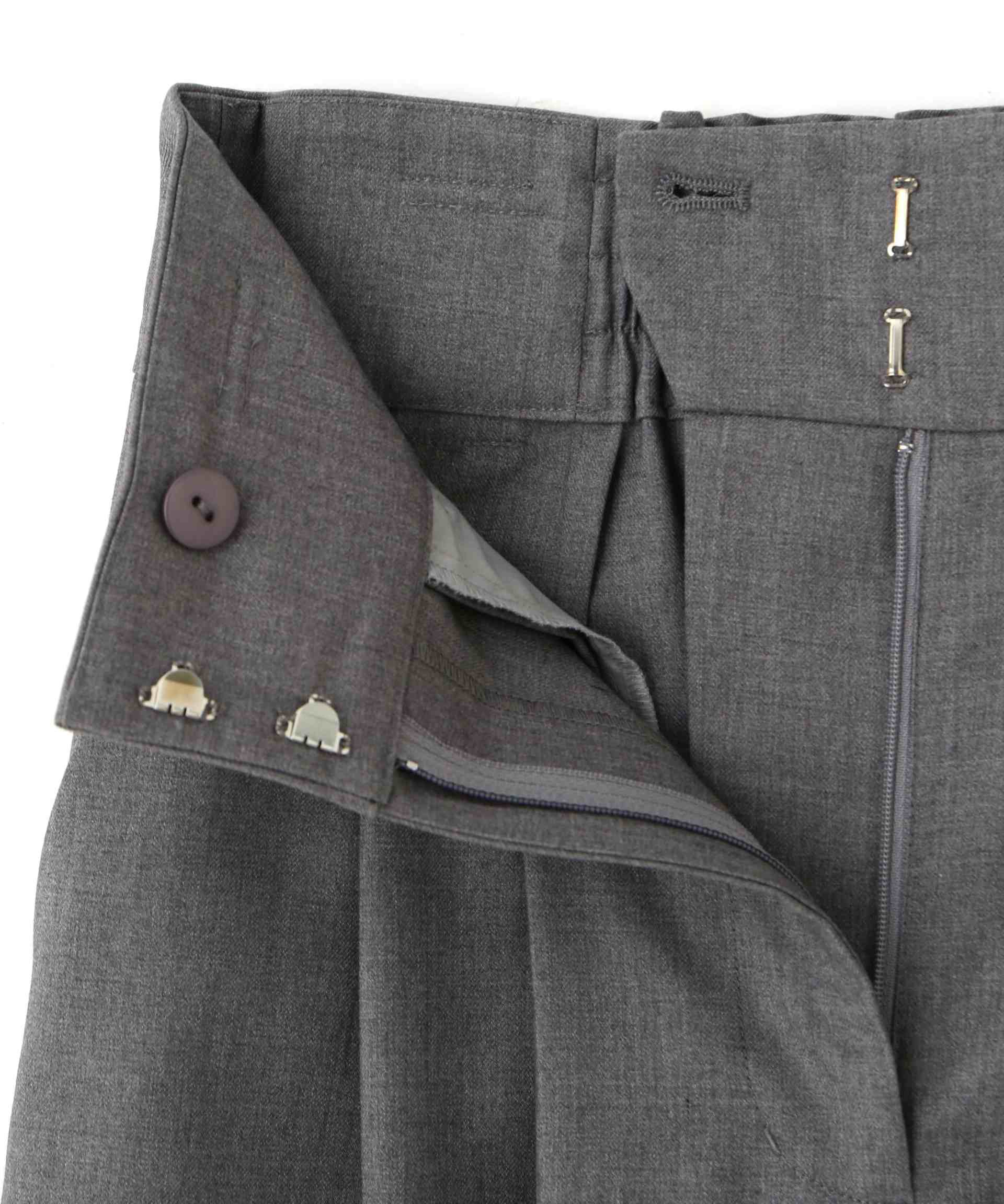 ビッグリボンワイドパンツ グレー