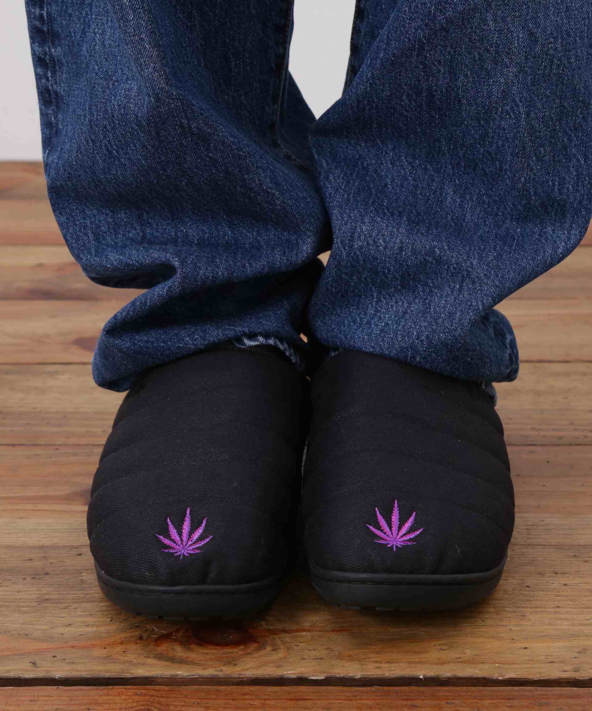 SURU x MANASTASH/HEMP TWILL EMR SANDAL ブラック