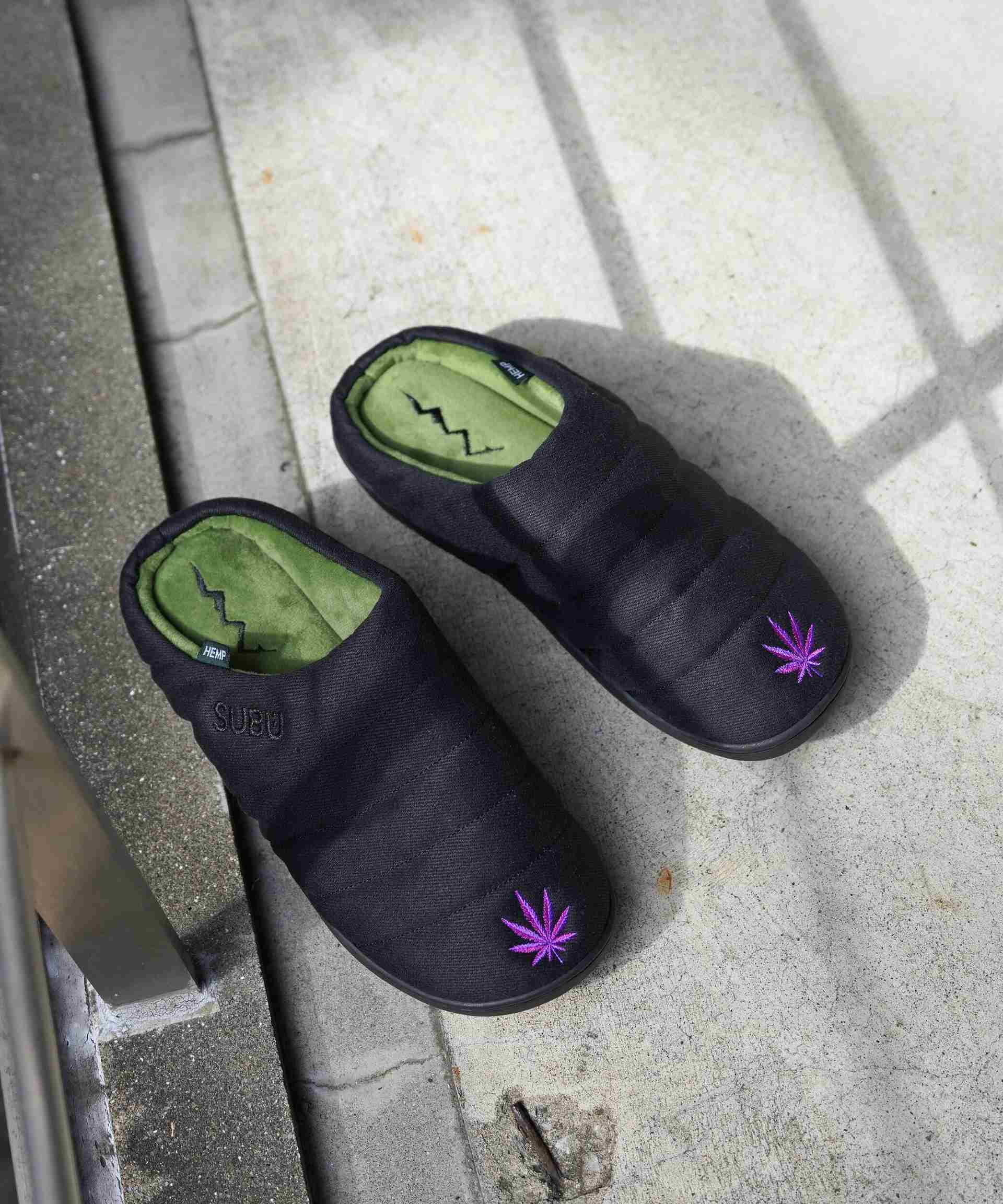 SURU x MANASTASH/HEMP TWILL EMR SANDAL ブラック