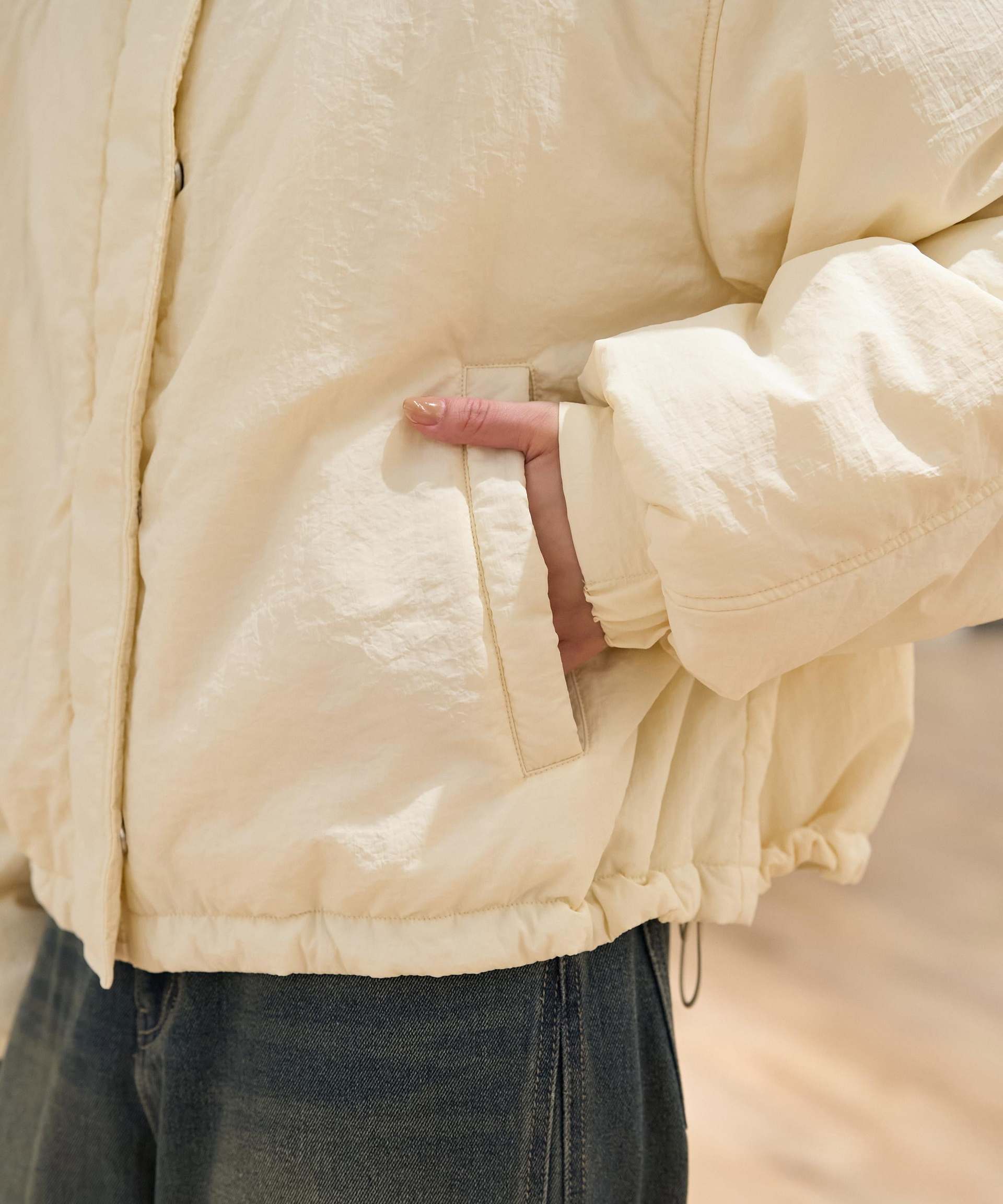 モンスターショートブルゾン オフホワイト