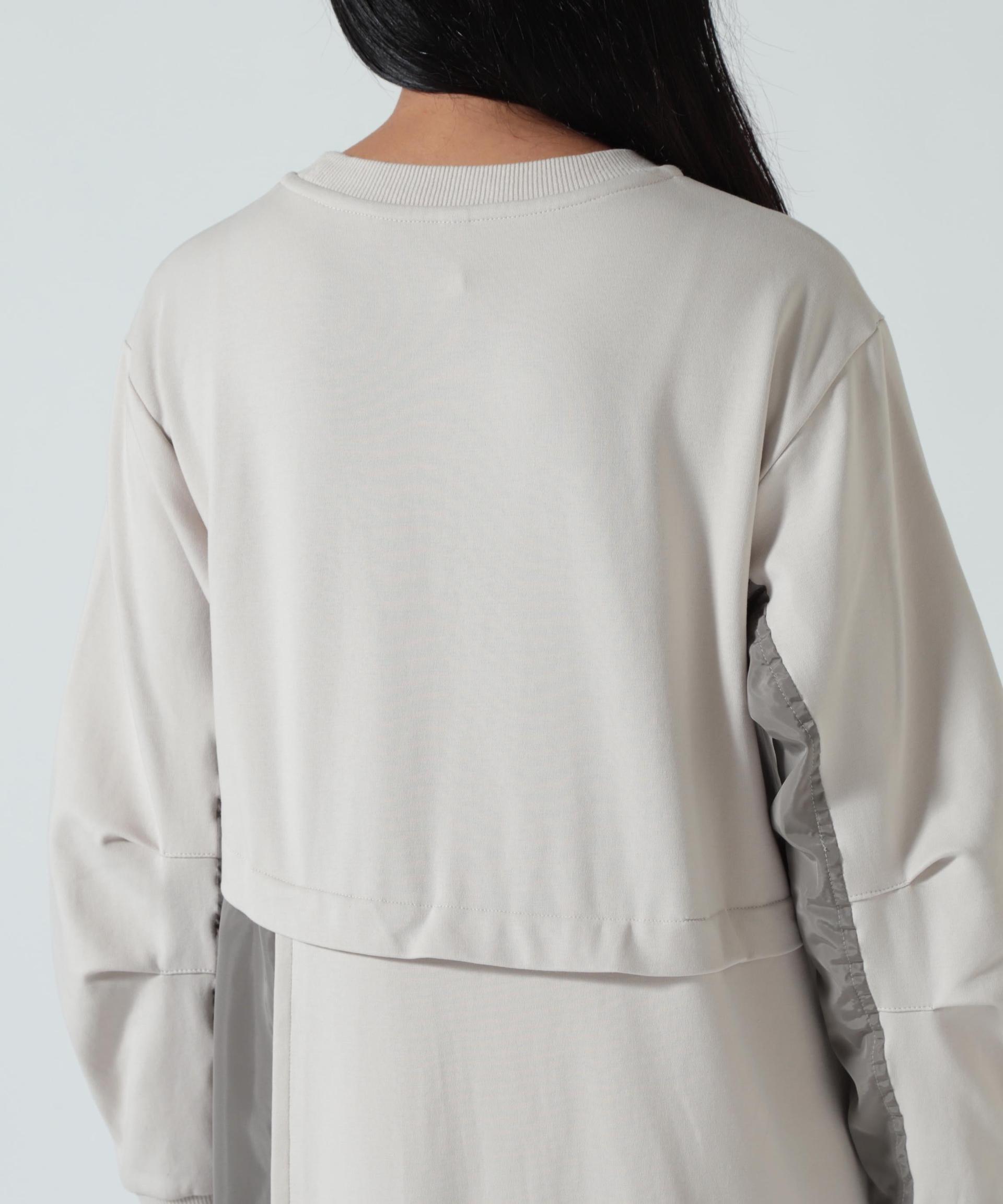 AULA AILA(アウラ アイラ)別注ミリタリーライクカットソーワンピース ライトグレー3