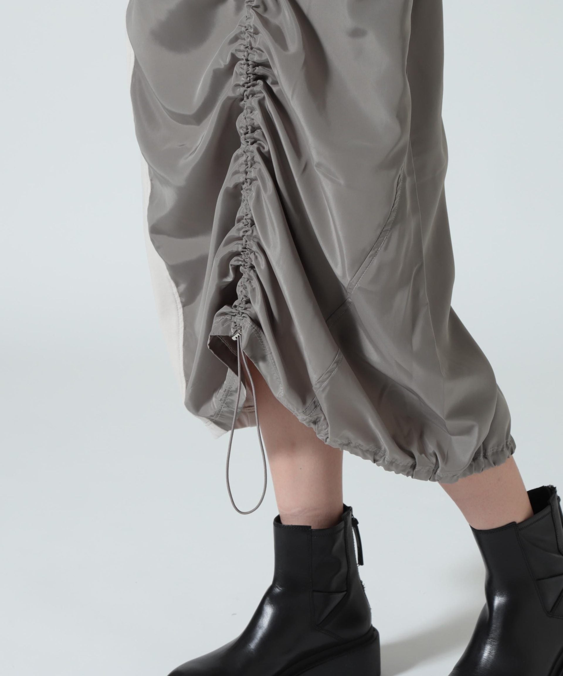 AULA AILA(アウラ アイラ)別注ミリタリーライクカットソーワンピース ライトグレー3