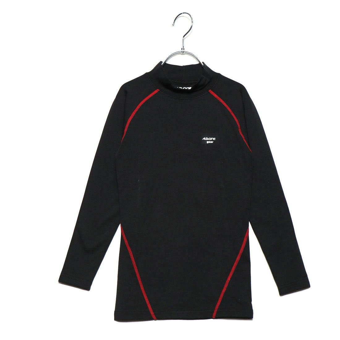 エーディーワン A.D.ONE ADCJ-17-17P A.D.ONE ジュニアヒートコンプレッションウェア,【D】シャツ:ブラック×レッド