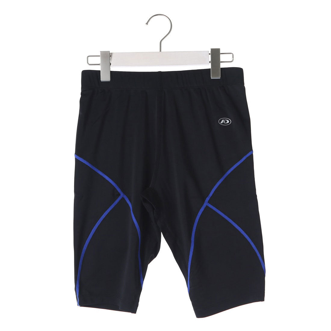 エーディーワン A.D.ONE ADR-01-03-05P A.D.ONE メンズストレッチランニングパンツ (【ハーフ】ブラック×ブルー) 【ハーフ】ブラック×ブルー