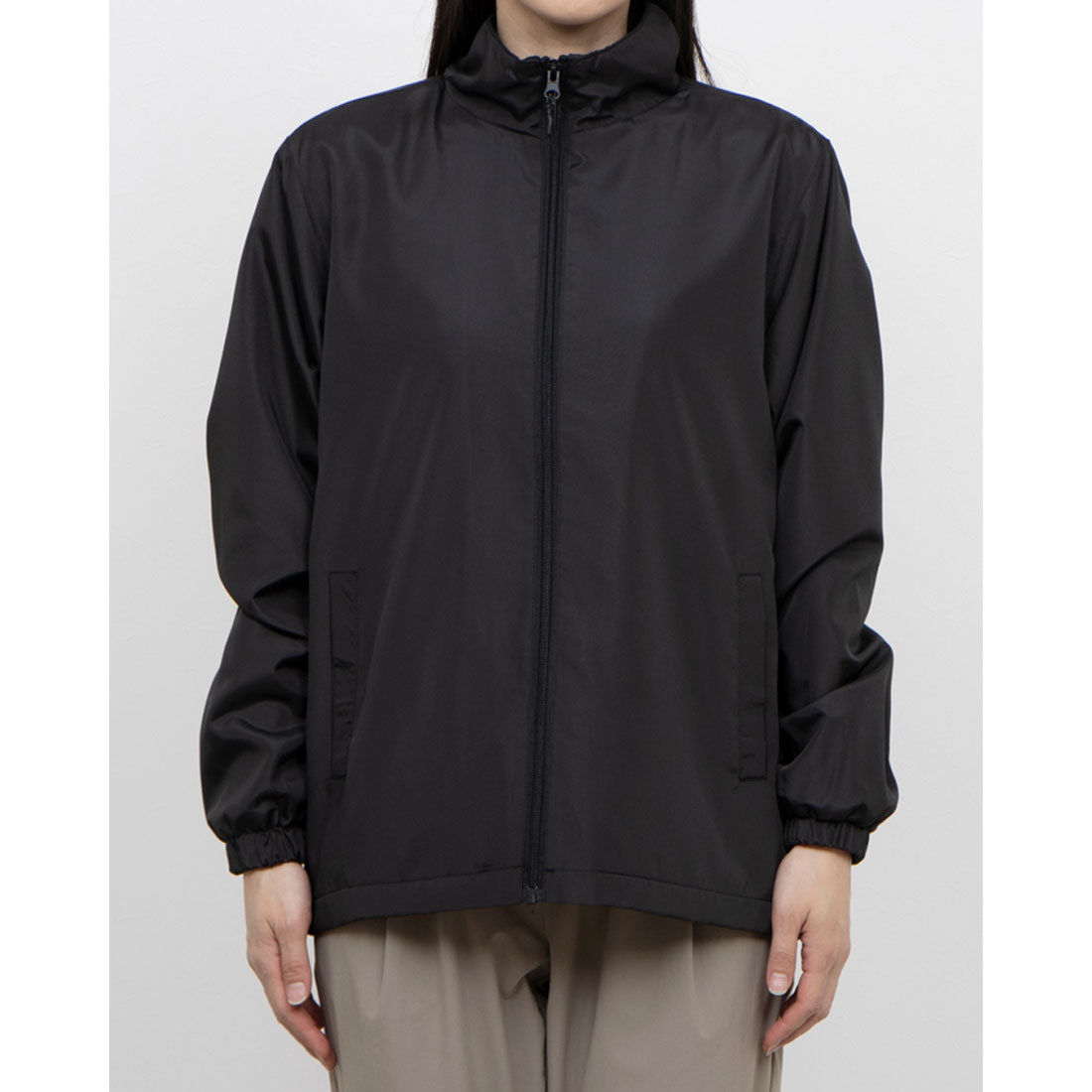 エーディーワン A.D.ONE A.D.ONE レディース 裏フリースジャケット 軽量 ウィンドブレーカー エーディーワン ジャンバー (ブラック) ブラック