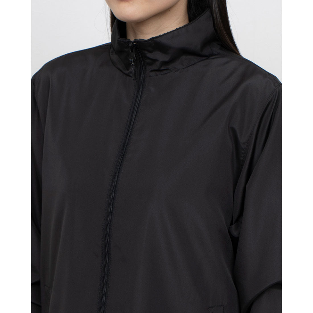 エーディーワン A.D.ONE A.D.ONE レディース 裏フリースジャケット 軽量 ウィンドブレーカー エーディーワン ジャンバー (ブラック) ブラック