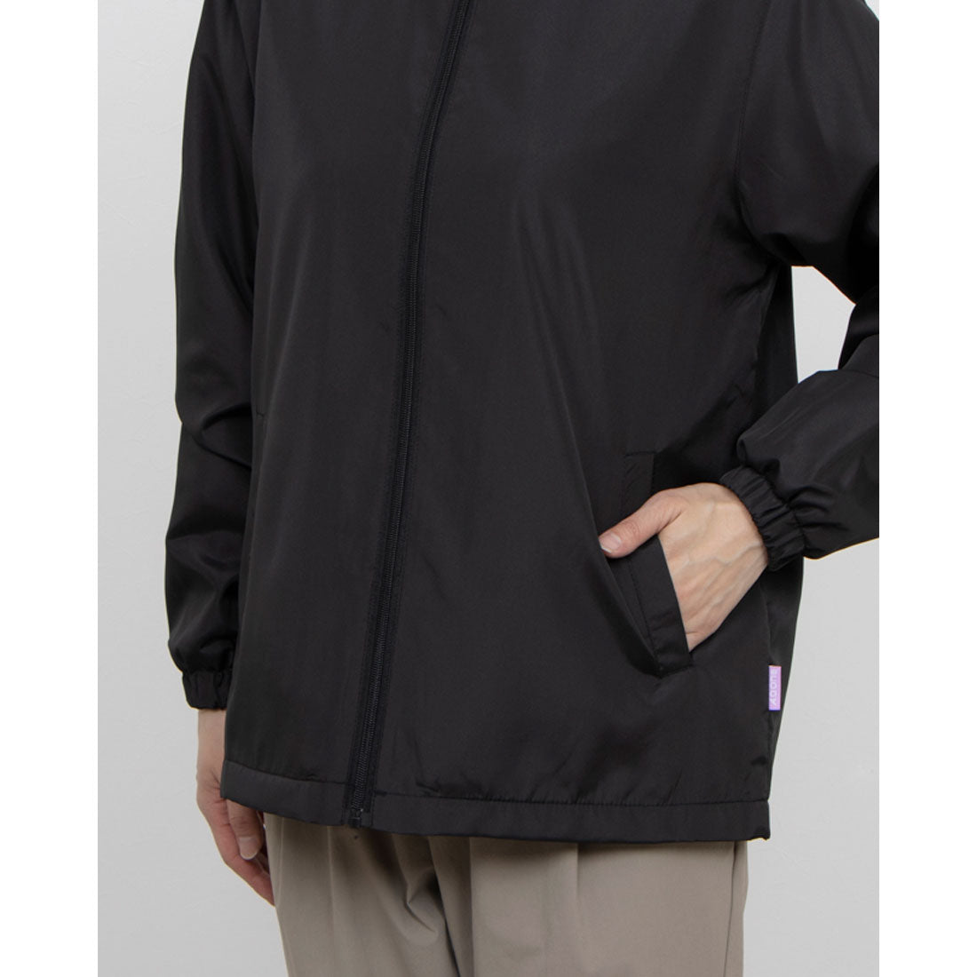 エーディーワン A.D.ONE A.D.ONE レディース 裏フリースジャケット 軽量 ウィンドブレーカー エーディーワン ジャンバー (ブラック) ブラック
