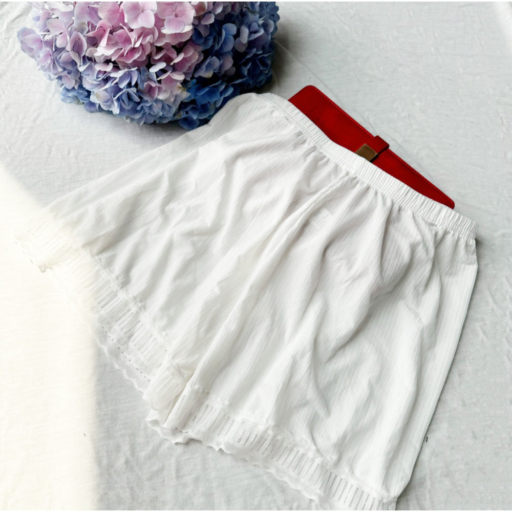 アンドカワイイ And Kawaii 1分丈ショーツ インナーパンツ レースショーツ 無地 インナー