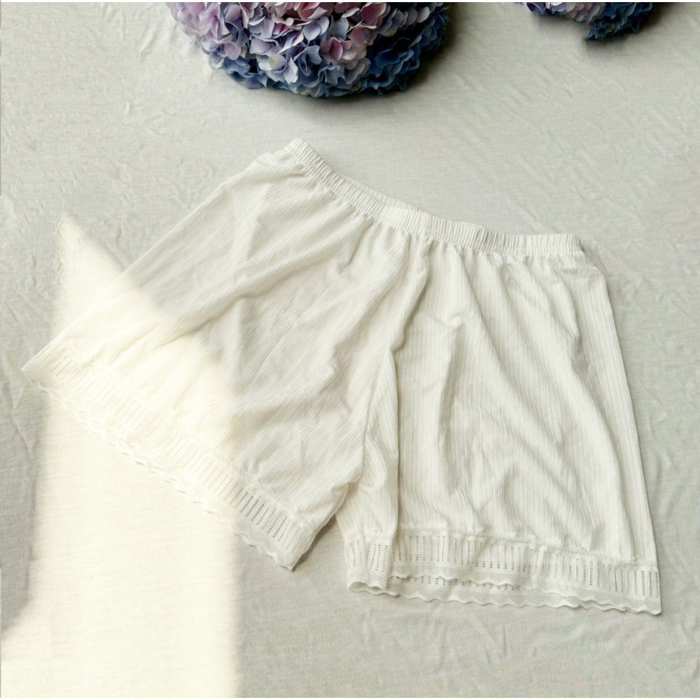 アンドカワイイ And Kawaii 1分丈ショーツ インナーパンツ レースショーツ 無地 インナー