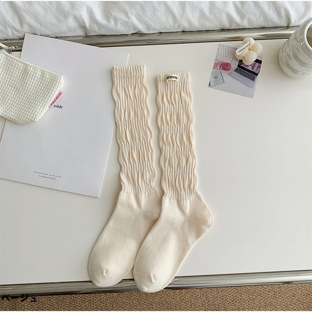 アンドカワイイ And Kawaii リンクルソックス 靴下 コットン ソックス 綿 カジュアル 流行大人 可愛い