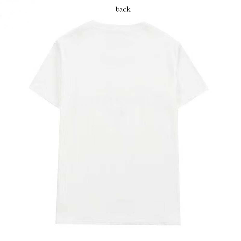アンドカワイイ And Kawaii Tシャツ ロゴプリント 体型カバー トップス 半袖 クルーネック 韓国ファッション (G) G