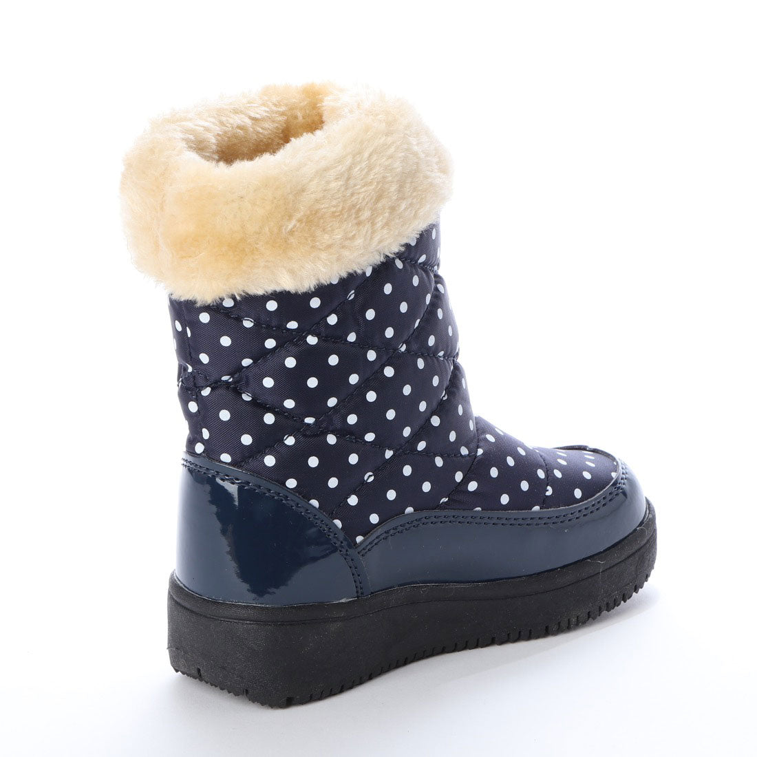 Anywalk Kids Furry Winter Boots Snow Boots Junior Kids Girls Children Polka Dot Pattern aw_16041