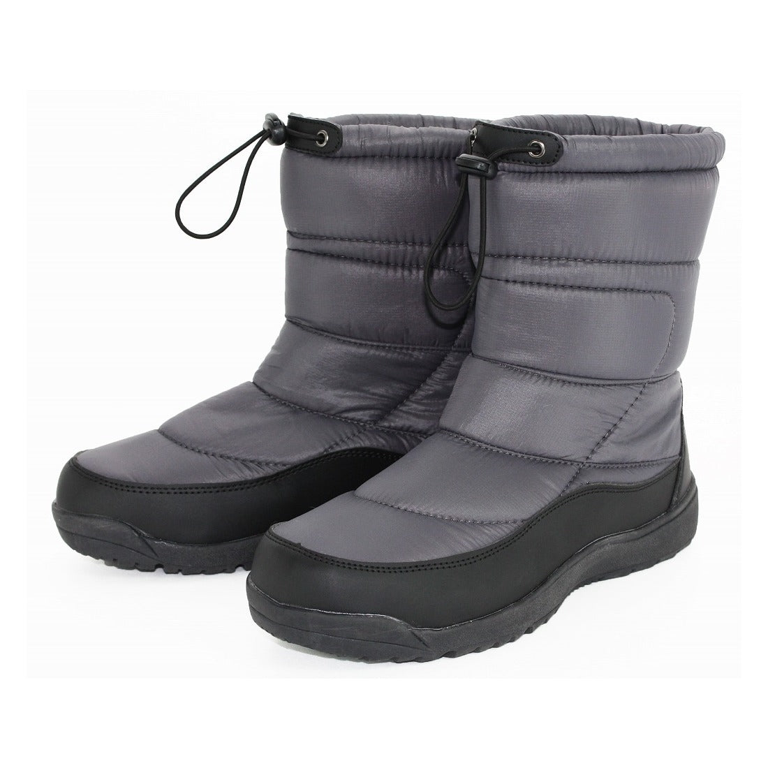 エニーウォーク Anywalk ダウンブーツ スノーブーツ ウィンターブーツ 防寒ブーツ 寒さ対策 防寒対策 積寒地対応 保温 フリース中綿入り 防滑底 男女兼用 aw_17393,Charcoal Gray