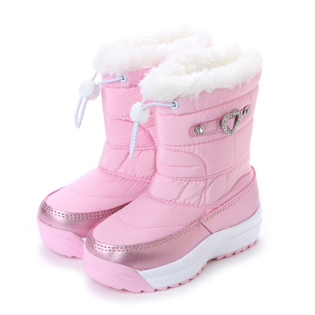 エンジェルフィット Angel FiT ガールズ レディース ダウンブーツ スノーブーツ ウィンターブーツ 防寒ブーツ 寒さ対策 保温 中綿入り ボア付き 防滑底 af_17982,PINK