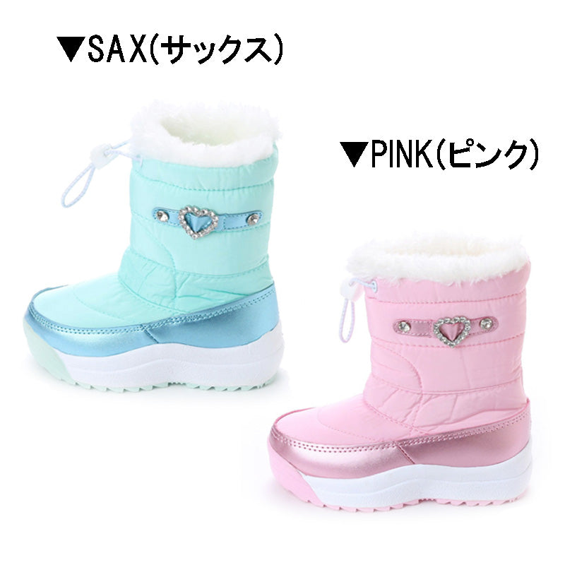 エンジェルフィット Angel FiT ガールズ レディース ダウンブーツ スノーブーツ ウィンターブーツ 防寒ブーツ 寒さ対策 保温 中綿入り ボア付き 防滑底 af_17982