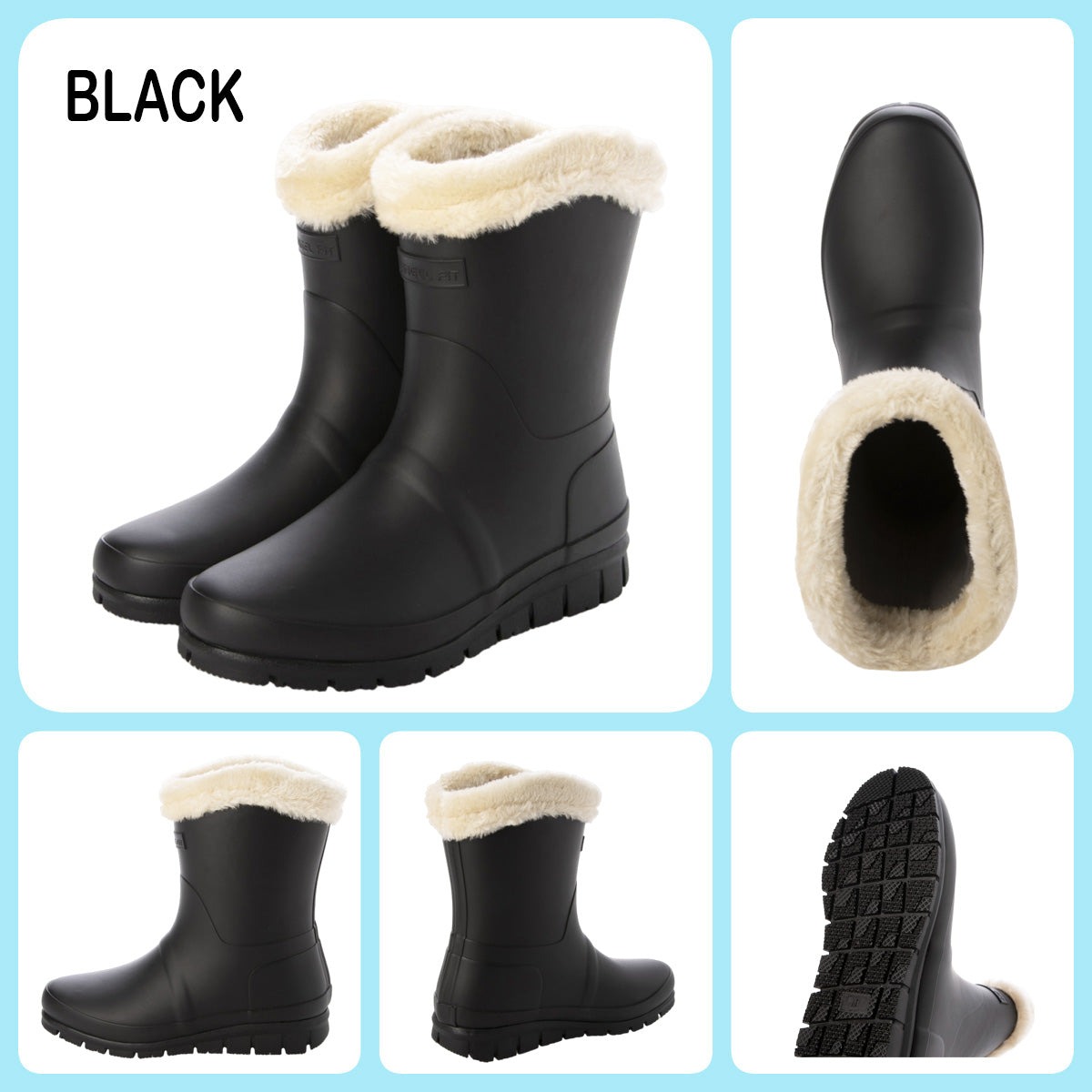 エンジェルフィット Angel FiT レディース 防水防寒ブーツ スノーブーツ レインブーツ ボア 起毛素材 耐候性 屈曲性 幅広 防滑 af_24061