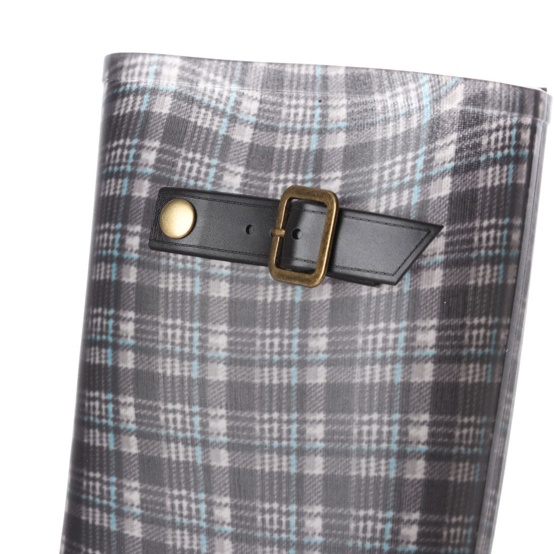 レディース ラバー レインブーツ チェック柄 ロング丈 ロングブーツ 防水 防滑 長靴 雨靴 梅雨 af_18032