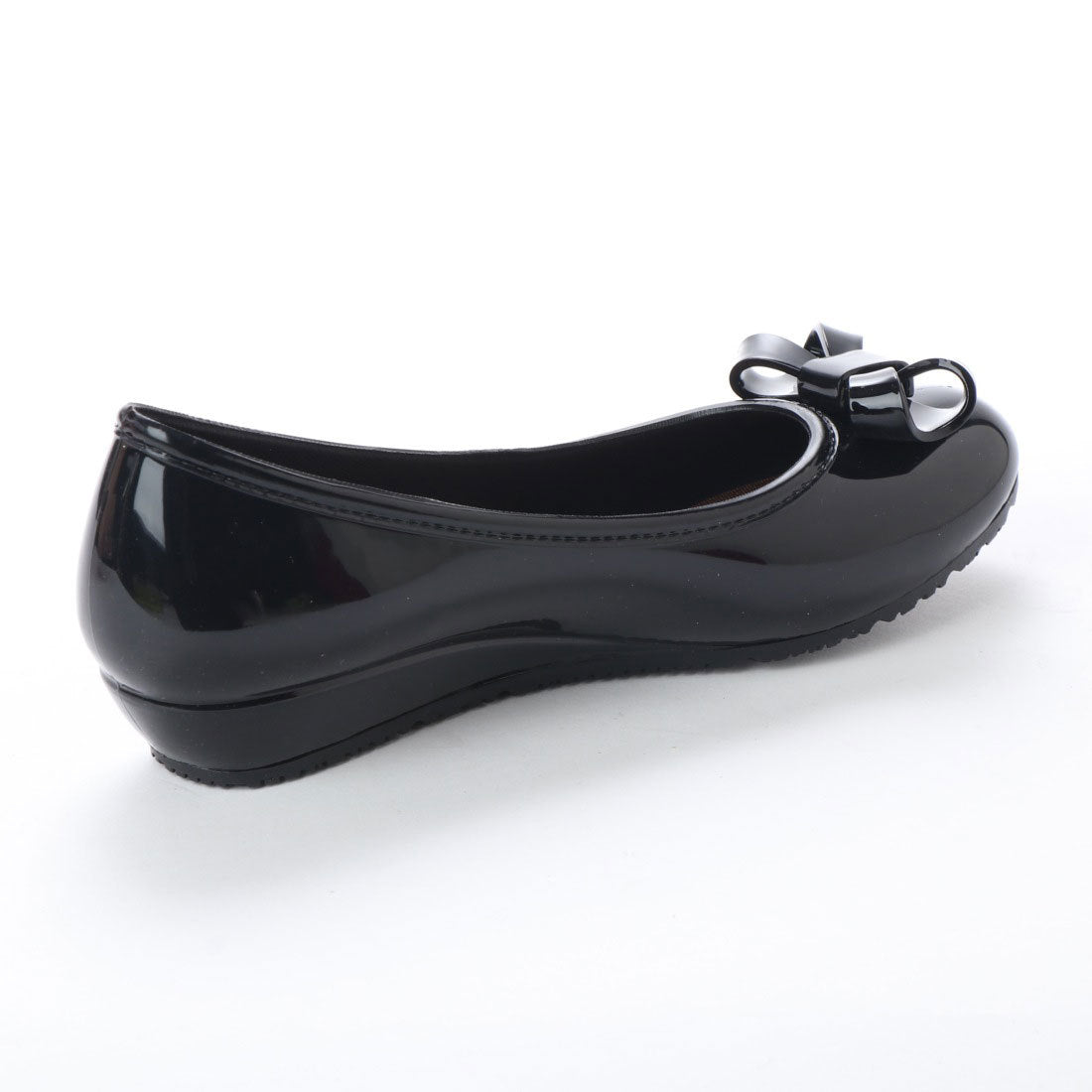 Angel Fit Women's Rain Shoes Pumps Rain Pumps Office Lady Commuting Rain or Shine Fully Waterproof Enamel-like Round Toe Wedge Sole af_18011