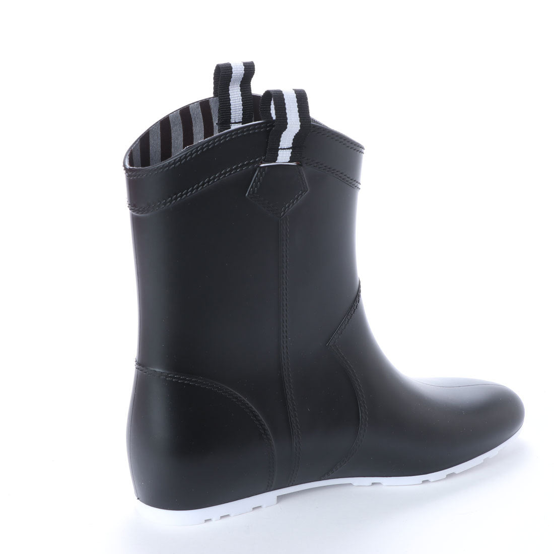 エンジェルフィット Angel FiT レディース レインブーツ ミドル丈 ブーツ シークレット エアー インヒール シンプル 長靴 雨靴 af_18034