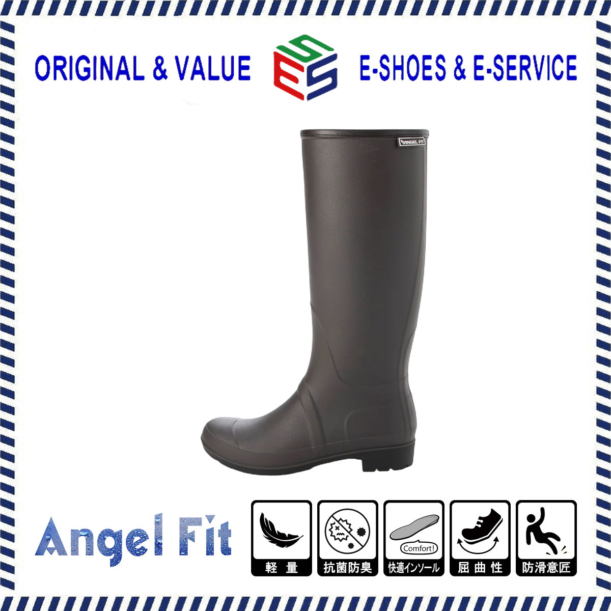 エンジェルフィット Angel FiT レディース レインブーツ ロングブーツ エンジニアブーツ レインシューズ 長靴 雨靴 完全防水 防滑底 抗菌 防臭 af_23028