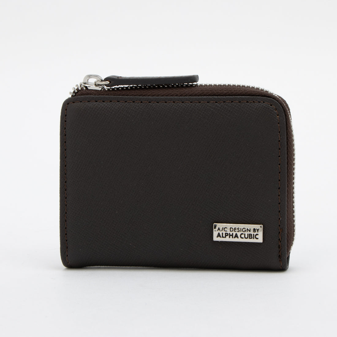 エーシーデザインバイアルファキュービック A/C DESIGN BY ALPHA CUBIC 小銭入れ メンズ 本革 ファスナー コインケース L字 コンパクト財布 シンプル ベーシック (チョコ) チョコ