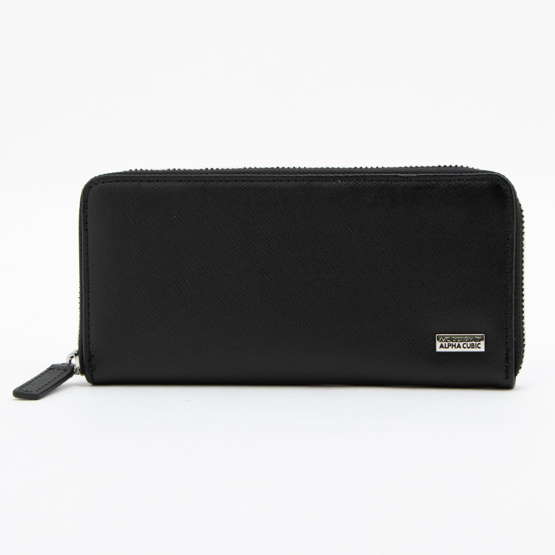 エーシーデザインバイアルファキュービック A/C DESIGN BY ALPHA CUBIC 財布 メンズ 長財布 本革 牛革 ラウンドファスナー シンプル ベーシック (ブラック) ブラック