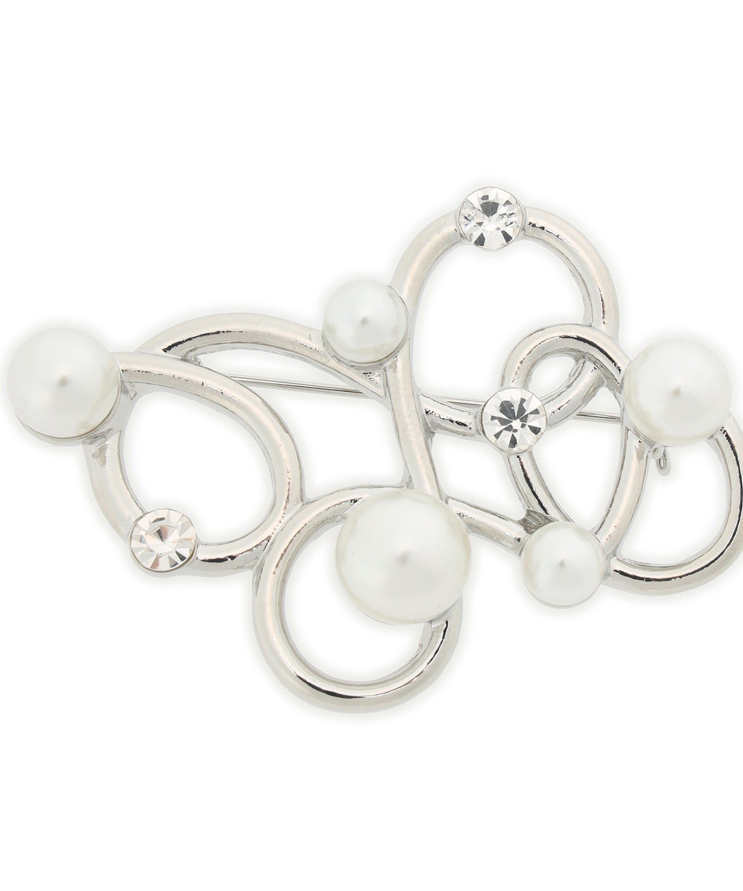 エーシーデザインバイアルファキュービック A/C DESIGN BY ALPHA CUBIC パールモチーフブローチ (シルバー) シルバー