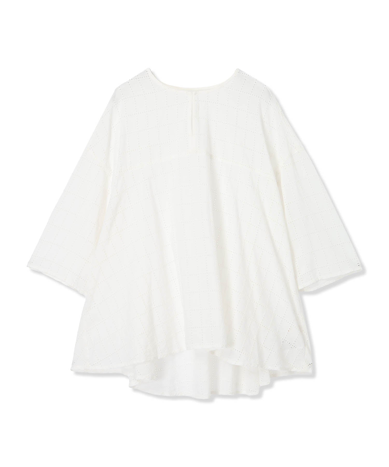 エーシーデザインバイアルファキュービック A/C DESIGN BY ALPHA CUBIC スクエア刺しゅうブラウス (カーキ) カーキ