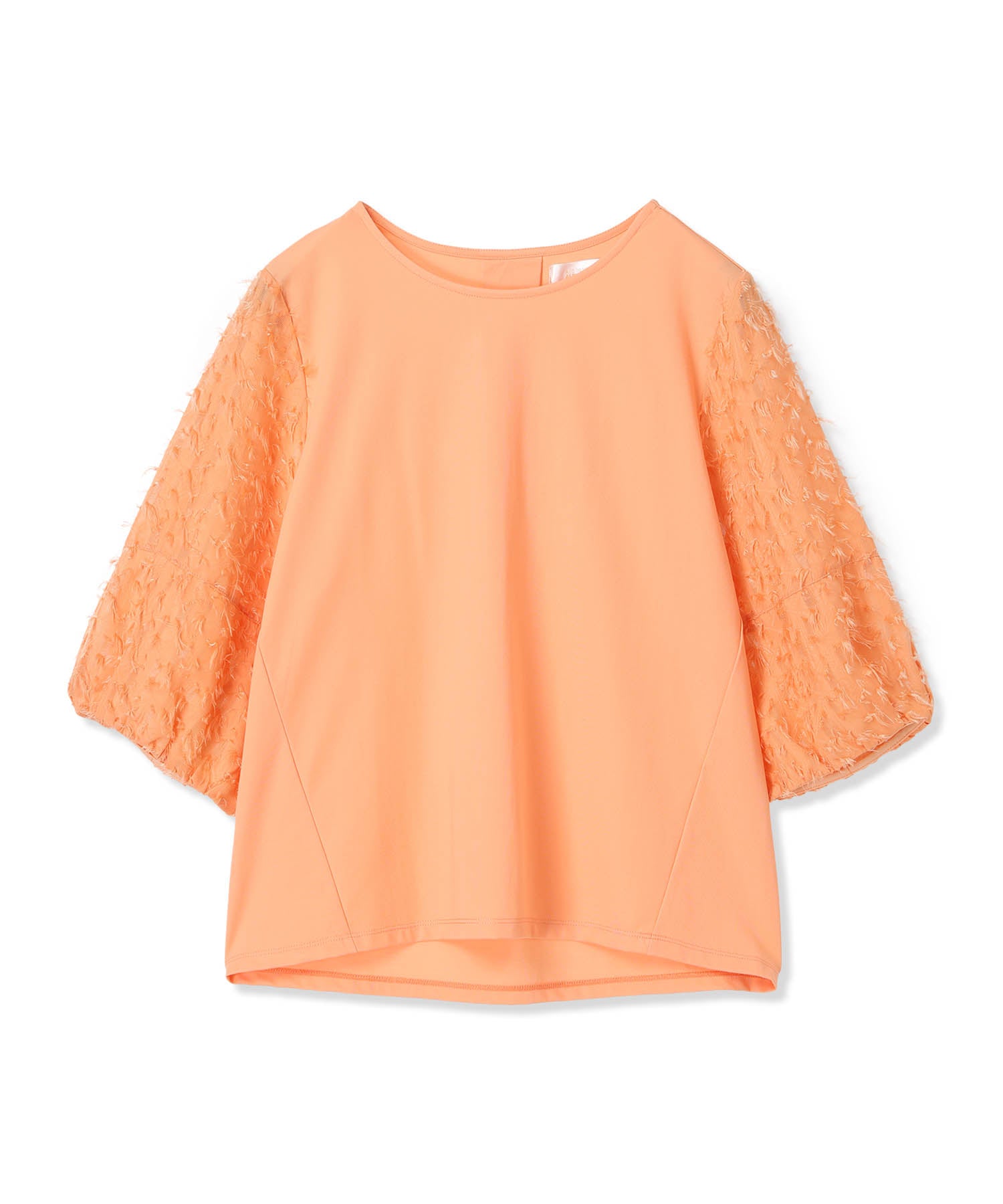 エーシーデザインバイアルファキュービック A/C DESIGN BY ALPHA CUBIC カットジャガード切替えプルオーバー【接触冷感・UVカット】 (オレンジ) オレンジ