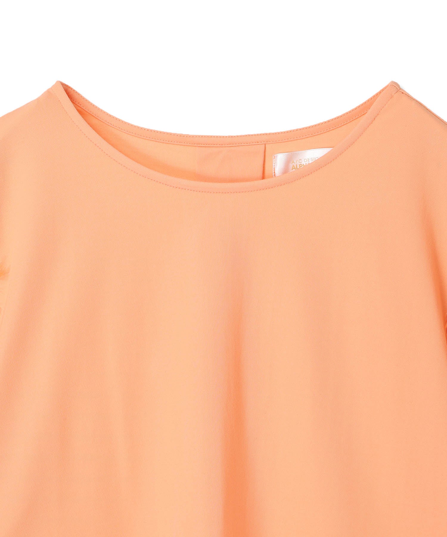 エーシーデザインバイアルファキュービック A/C DESIGN BY ALPHA CUBIC カットジャガード切替えプルオーバー【接触冷感・UVカット】 (オレンジ) オレンジ