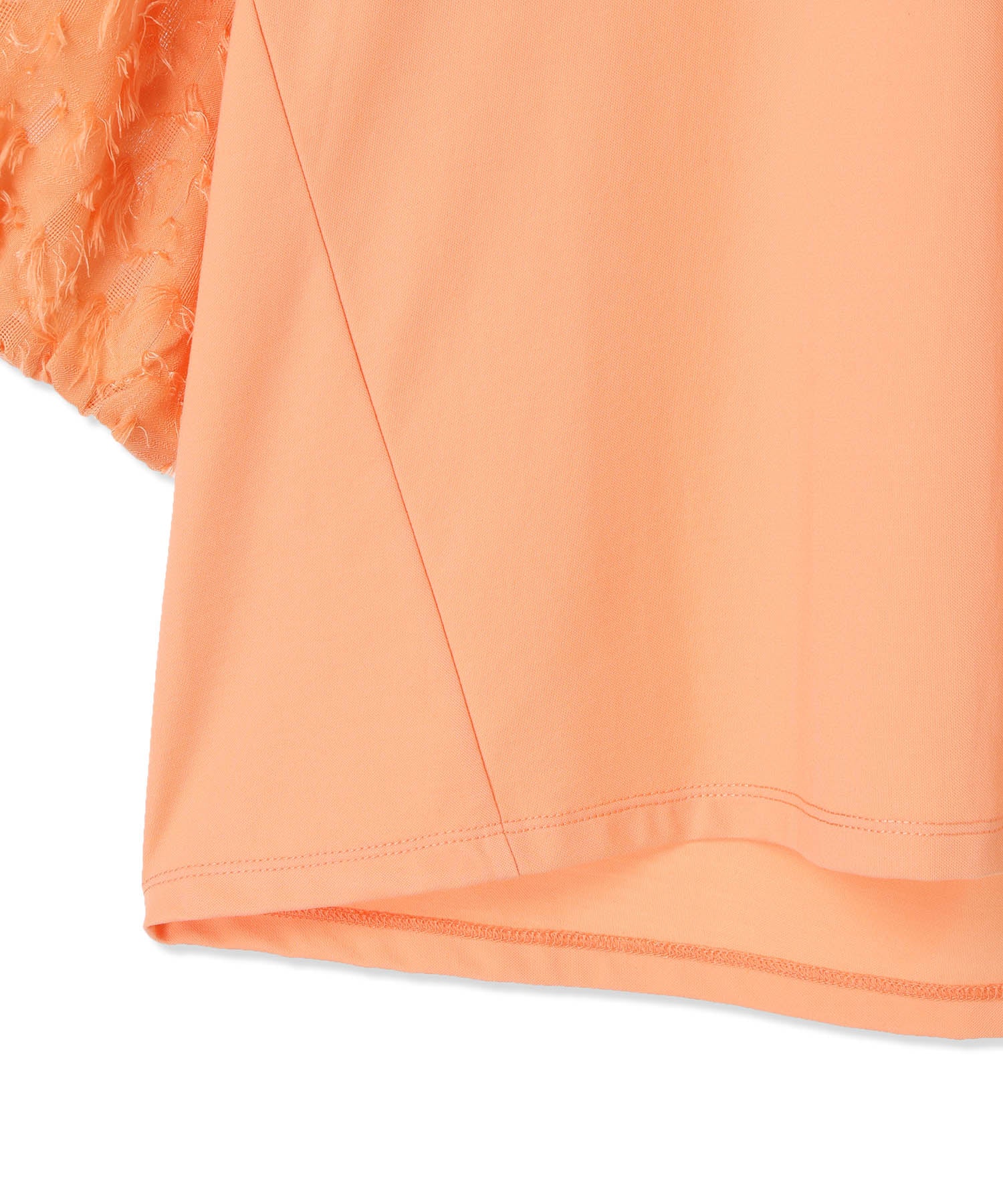 エーシーデザインバイアルファキュービック A/C DESIGN BY ALPHA CUBIC カットジャガード切替えプルオーバー【接触冷感・UVカット】 (オレンジ) オレンジ