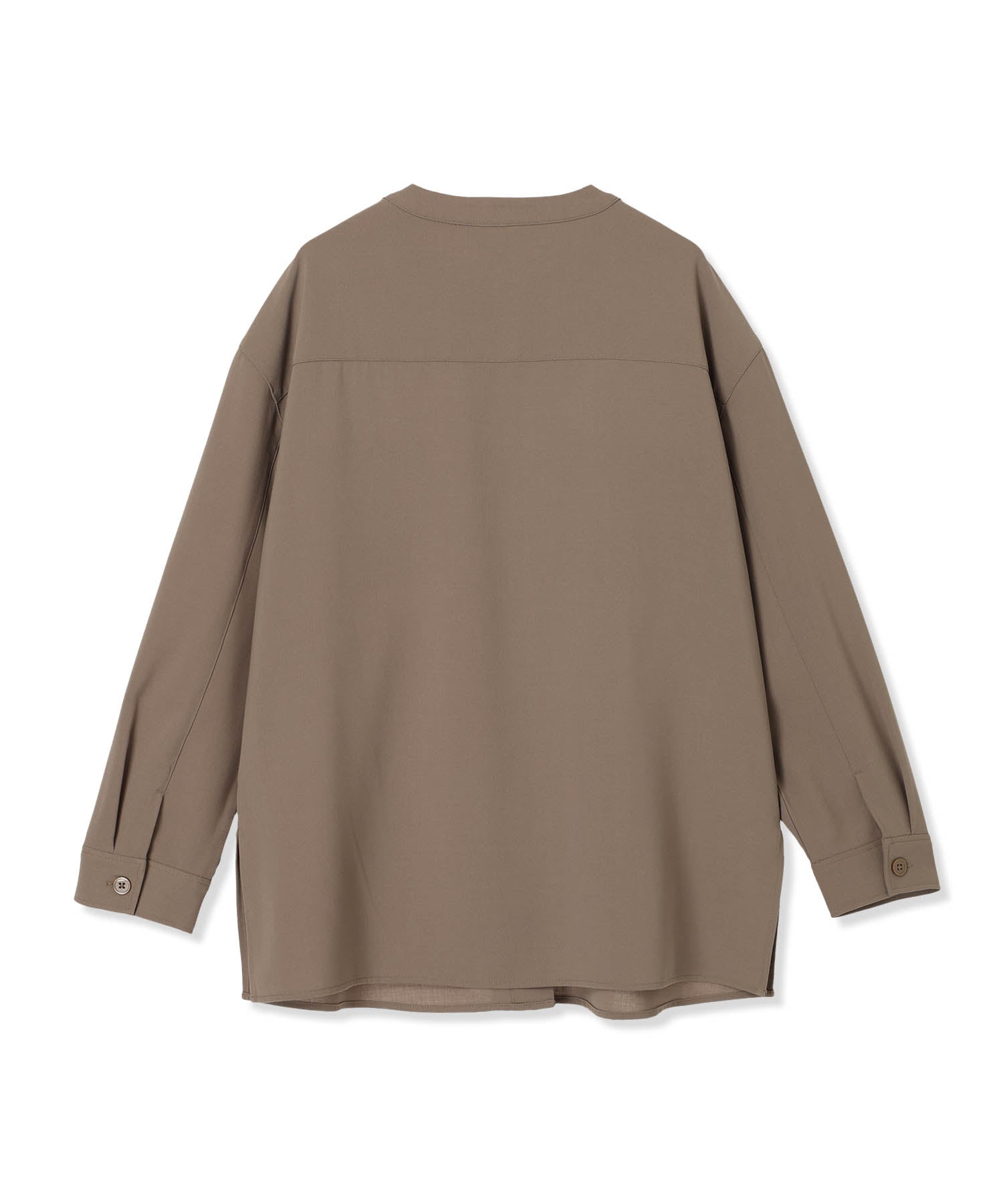 エーシーデザインバイアルファキュービック A/C DESIGN BY ALPHA CUBIC 【美モーション】ストレッチノーカラーシャツジャケット【接触冷感・UVカット】 (ブラック) ブラック