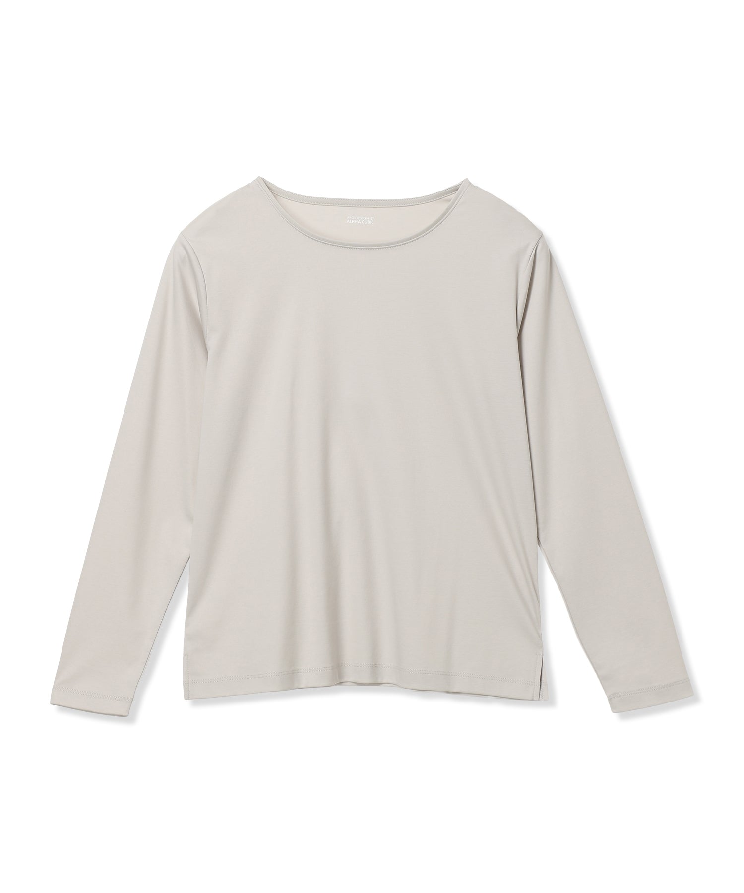 エーシーデザインバイアルファキュービック A/C DESIGN BY ALPHA CUBIC ロングスリーブTシャツ (ライトグレー) ライトグレー