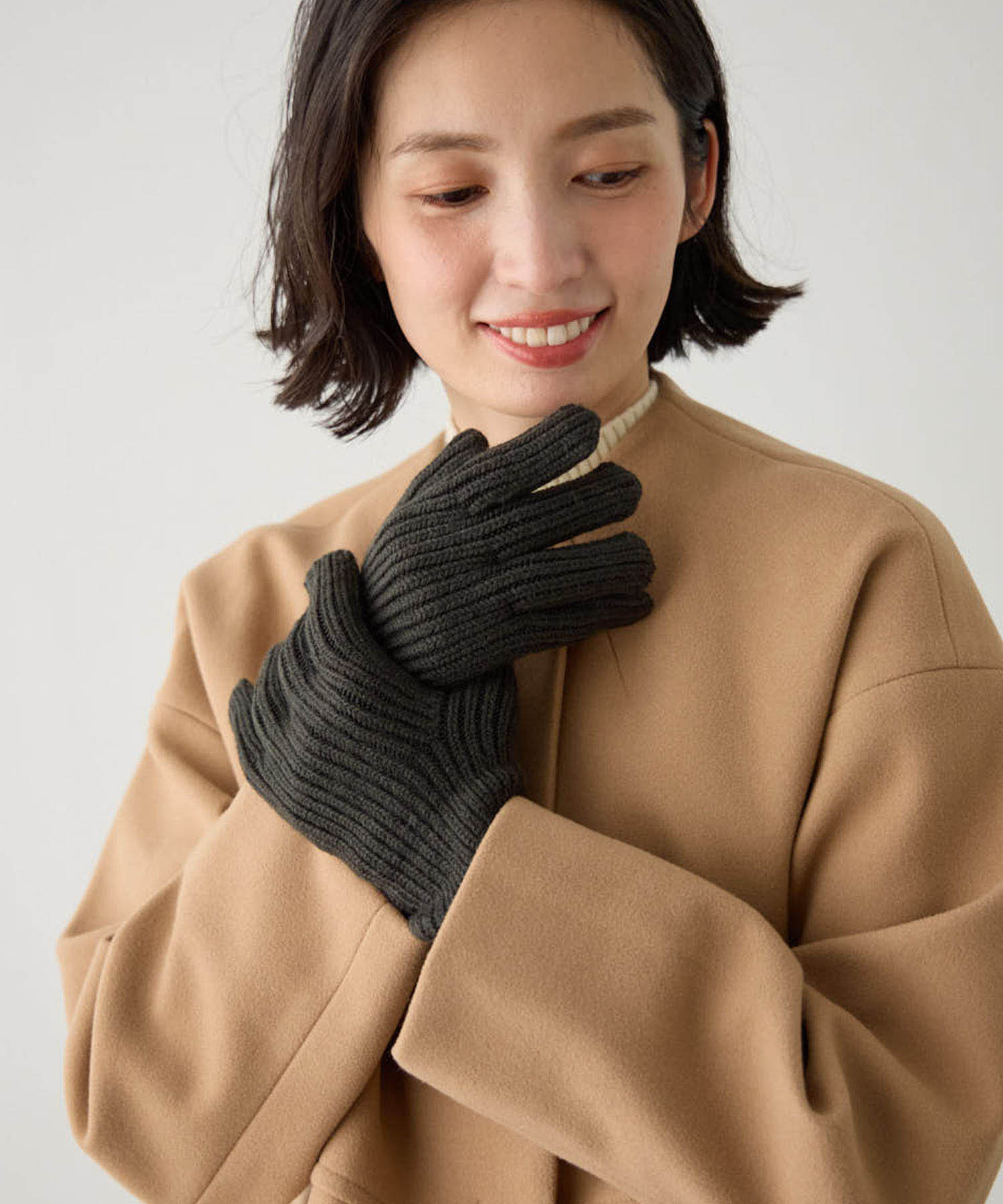 エーシーデザインバイアルファキュービック A/C DESIGN BY ALPHA CUBIC ONDOO【スマホ対応】ニット手袋 (ピンク) ピンク