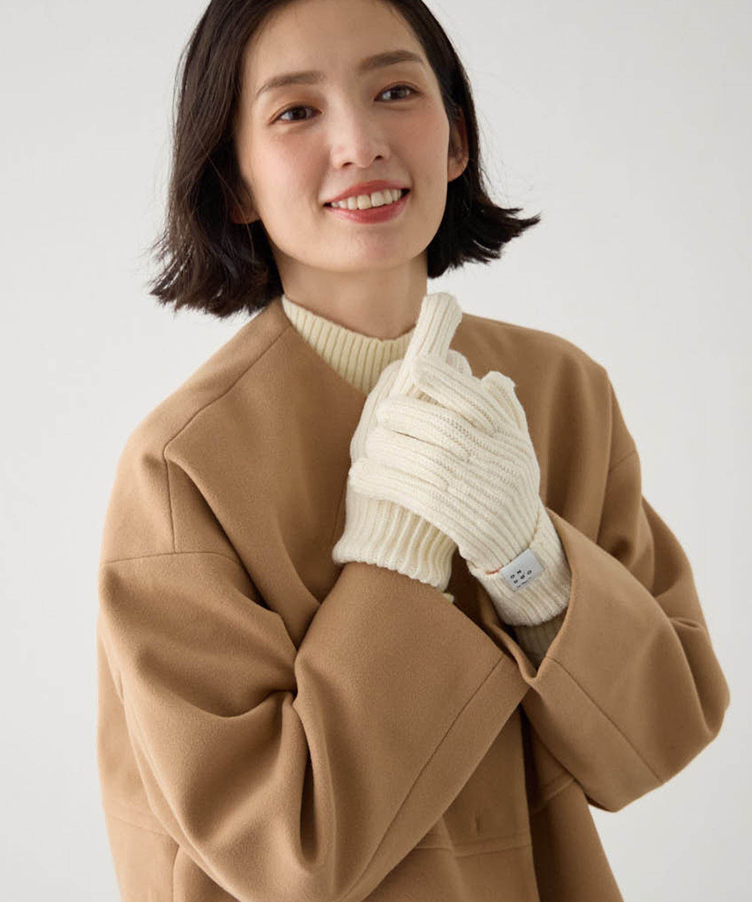 エーシーデザインバイアルファキュービック A/C DESIGN BY ALPHA CUBIC ONDOO【スマホ対応】ニット手袋 (ピンク) ピンク