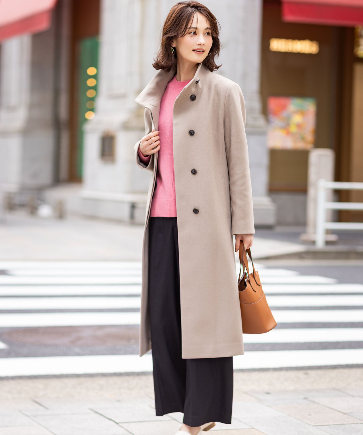 エーシーデザインバイアルファキュービック A/C DESIGN BY ALPHA CUBIC ウールカシミヤプルオーバー (オフホワイト) オフホワイト