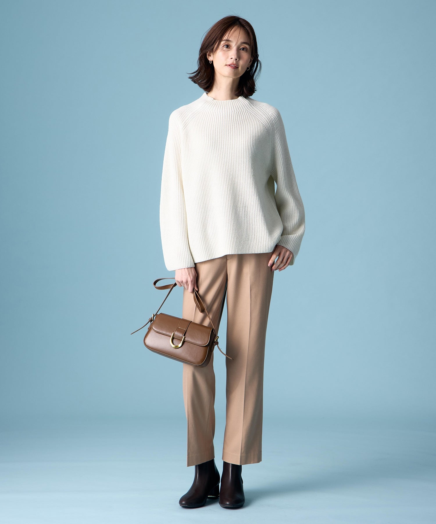 エーシーデザインバイアルファキュービック A/C DESIGN BY ALPHA CUBIC ラメニットプルオーバー (ネイビー) ネイビー