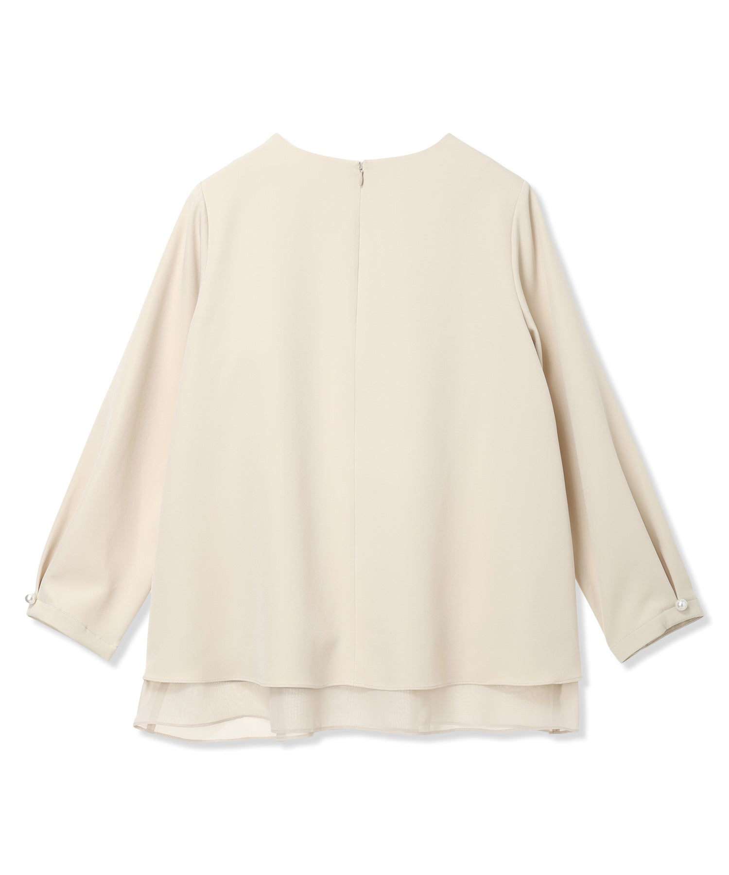 エーシーデザインバイアルファキュービック A/C DESIGN BY ALPHA CUBIC シフォンレイヤードブラウス【セットアップ対応】 (ネイビー) ネイビー