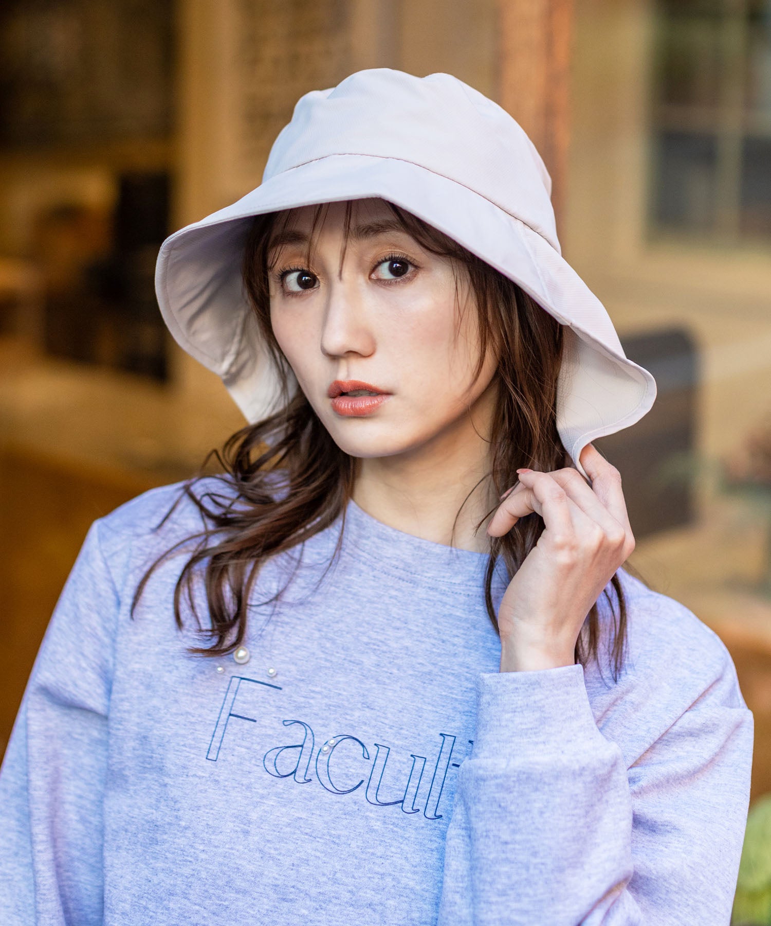 エーシーデザインバイアルファキュービック A/C DESIGN BY ALPHA CUBIC 【Wpc.】UVカット接触冷感コンパクトエアリーハット【超軽量55g 帽子 ハット つば部分 完全遮光100%&完全UVカット100%生地 UPF50+ あご紐 (ベージュ) ベージュ