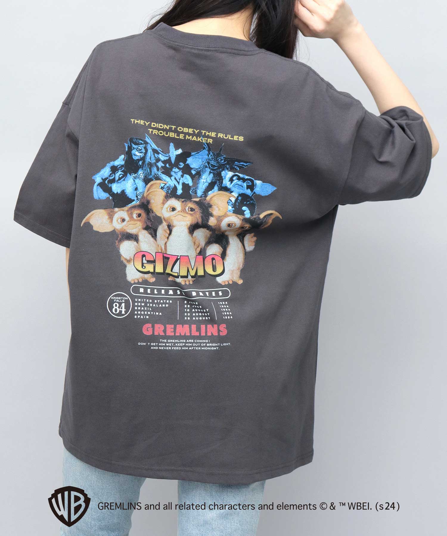 A.M.S.select A.M.S.select 格林敏 T恤 短袖 男士 女士 吉茲莫 照片T恤 照片T 印刷 復古風