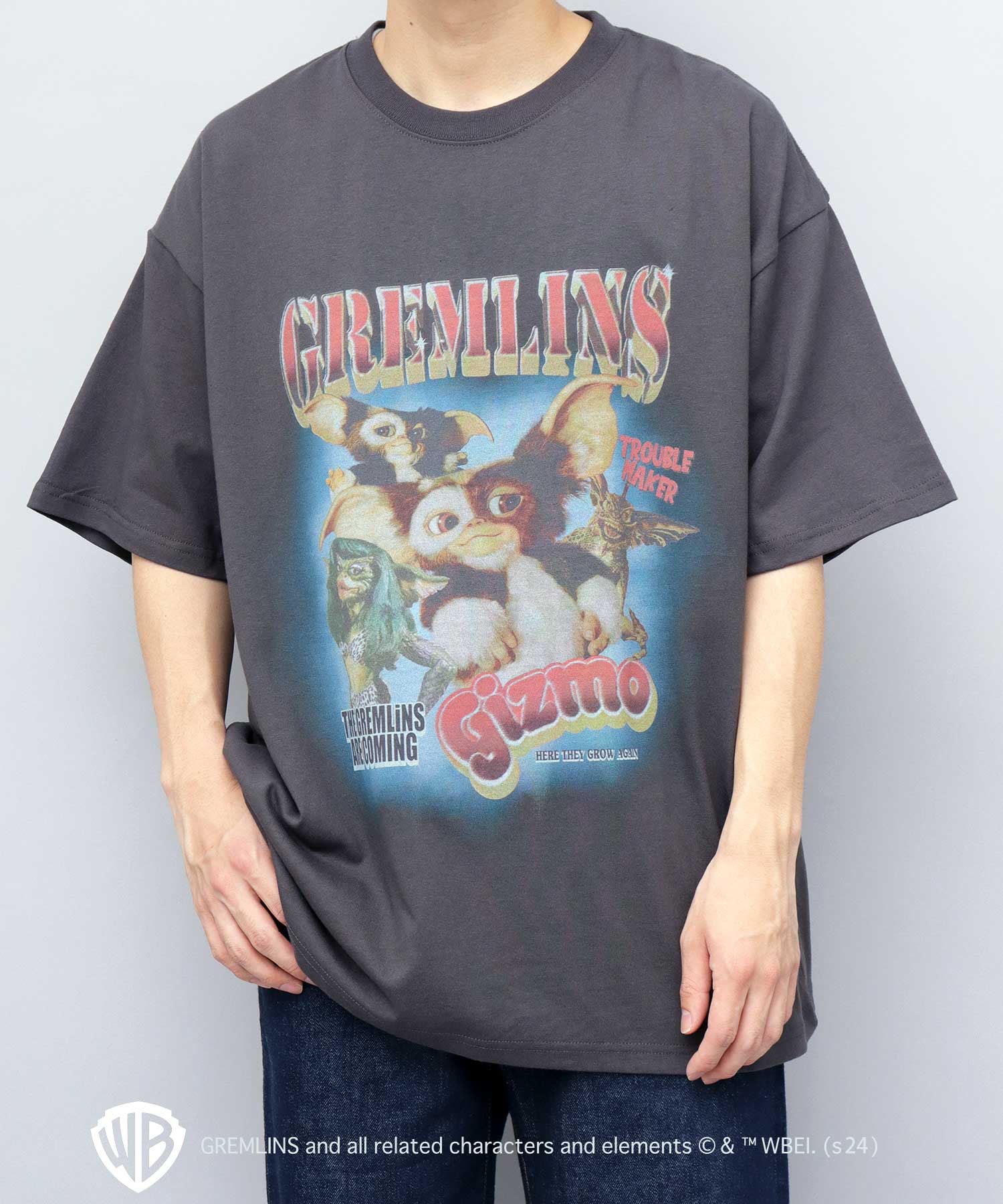 A.M.S.select A.M.S.select 格林敏 T恤 短袖 男士 女士 吉茲莫 照片T恤 照片T 印刷 復古風