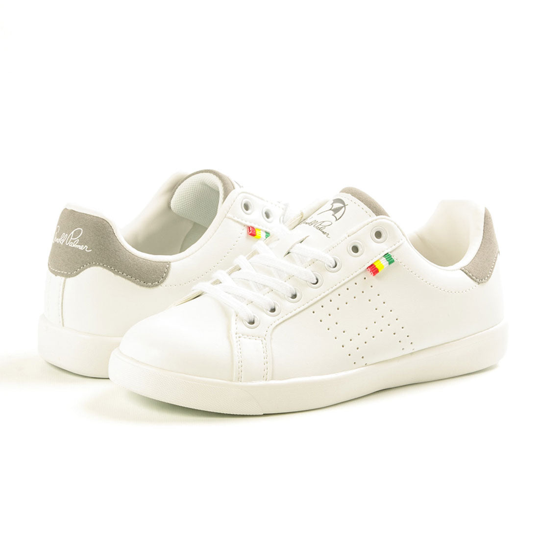 アーノルド パーマー フットウェアー Arnold Palmer FOOTWEAR スニーカー レディース ローカット 軽量 コートシューズ ホワイト ゴールド シルバー 通学 通勤 カジュアル 07