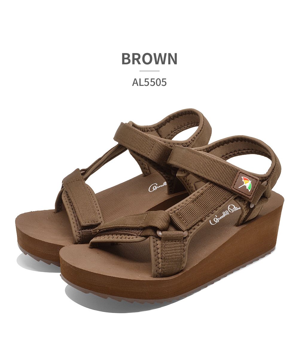 アーノルドパーマー Arnold Palmer FOOTWEAR レディース スポーツサンダル AL5501,ブラウン