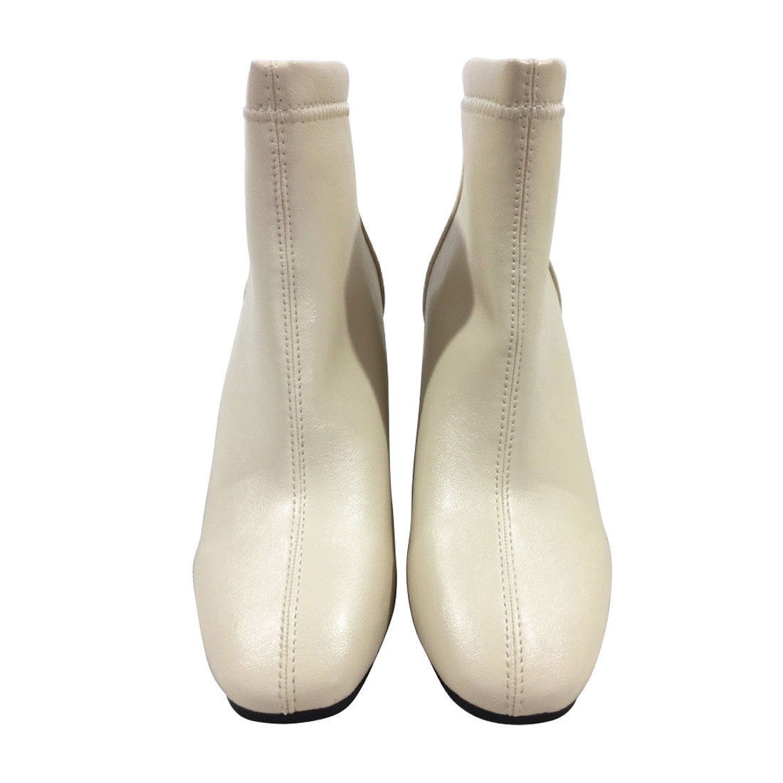 Amulet Short boots for women, 7cm heel, zipper, simple, for mature women